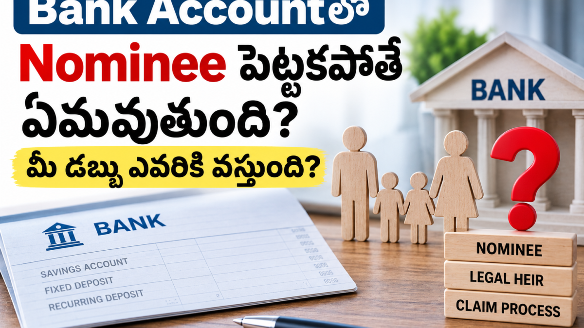 Bank Accountలో Nominee పెట్టకపోతే ఏమవుతుంది? మీ డబ్బు ఎవరికి వస్తుంది?