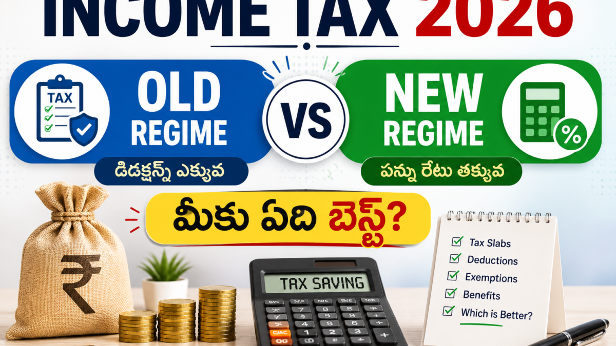 Income Tax 2026-27 in Telugu: Tax Saving Guide 2026: పాత విధానం మేలా? కొత్తది బెస్ట్ ఆ? పూర్తి లెక్కలివే!