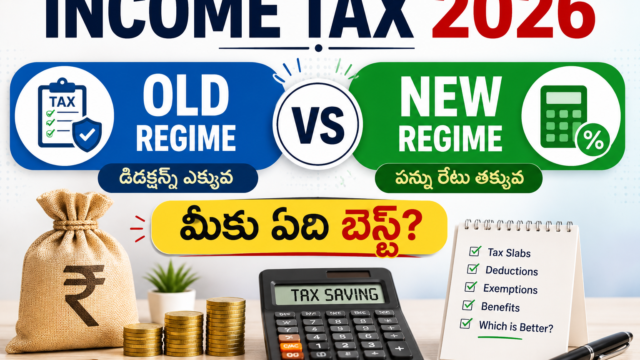 Income Tax 2026-27 in Telugu: Tax Saving Guide 2026: పాత విధానం మేలా? కొత్తది బెస్ట్ ఆ? పూర్తి లెక్కలివే!