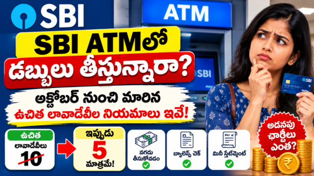 SBI ATMలో డబ్బులు తీస్తున్నారా? అక్టోబర్ నుంచి మారిన ఉచిత లావాదేవీల నియమాలు ఇవే!
